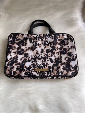 Black & Cream Spot Print Travel Organizer
